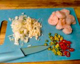 Foto langkah ke 2 dari resep Spaghetti Udang Pedas.