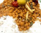 A picture of step 7 of Kali daal chawal.
