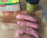 Foto del paso 1 de la receta: Lasaña de pasta y calabacín con chorizo criollo y habitas baby