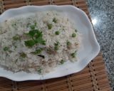 A picture of step 8 of Matter Pulao.