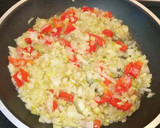 Foto del paso 11 de la receta: Tortilla de bacalao con pimiento rojo y alcachofas