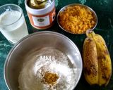 A picture of step 1 of Banana, Jaggery Pancakes.