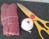 Foto del paso 4 de la receta Solomillo de cerdo con puré de patatas y mermelada de frutos secos