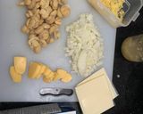 Foto langkah ke 7 dari resep Fish and chips with penne pasta alfredo.