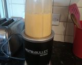 A picture of step 2 of Anything goes cocktail.