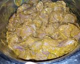 A picture of step 2 of Tikka boti Masala marinade.