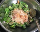 A picture of step 4 of Jowar Bhakari with vegetable.