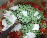 A picture of step 4 of Matar Paneer Masala.