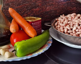 Foto del paso 1 de la receta: Alubias pintas con patatas, Zanahoria y guisantes en cookeo