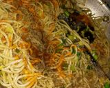 A picture of step 4 of Green vegetable spegati.