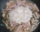 รูปขั้นตอนการทำที่ 3 ของ Carbonara Mushroom Spaghetti แบบง่ายๆ