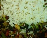 A picture of step 4 of Veg Fried Rice.