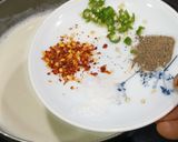 A picture of step 1 of Masala Paneer.