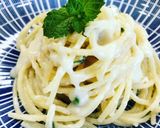 Foto del passaggio 6 della ricetta Spaghetti allo Chèvre e menta