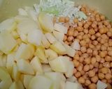 A picture of step 1 of Chatpata chana chat ❤❤.