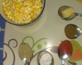 A picture of step 1 of Corn chaat.