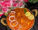 A picture of step 8 of Kadai Paneer Masala.