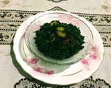 A picture of step 6 of Spinach Saag.
