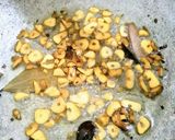 A picture of step 5 of Achari Methi kadu.