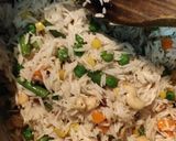 A picture of step 5 of Pulao.