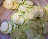 Une image de l'étape 1 de Gratin de courgettes.