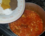 A picture of step 5 of Rice and stew with cabbage salad.
