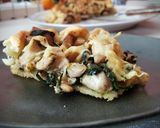 Foto del paso 16 de la receta: Galette con pollo, champiñones y espinacas