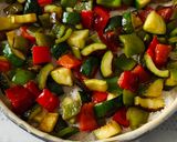 Une image de l'étape 5 de Quiche poivrons courgette.