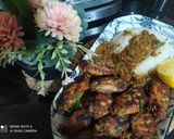 صورة لخطوة 4 من وصفة اجنحة دجاج بالأرز