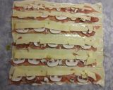 Foto del paso 6 de la receta Hojaldres de jamón, champiñón y queso