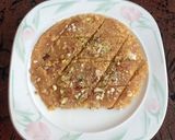 A picture of step 6 of Besan ki burfi.