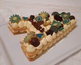 Foto del passaggio 25 della ricetta Cream tart (letter cake o alphabet cake)
