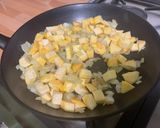 Une image de l'étape 10 de Navets et poivrons à la crème, aneth et bouillon de gambas.