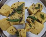 A picture of step 6 of Rava besan instant dhokla.