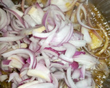 A picture of step 2 of Tumeric pasta with onion sauce.