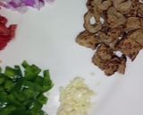 A picture of step 1 of Desi Style Vegetable Fried Rice 🍛🍚💛💚❤.