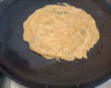 A picture of step 3 of Healthy nutritious whole wheat flour and makki flour vegetable pancake.