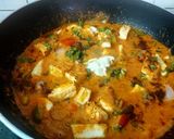 A picture of step 3 of Kadhai Paneer.