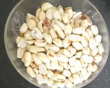 A picture of step 1 of Jaggery coated peanut.
