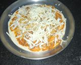 A picture of step 7 of Domino's style pasta pizza.