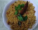 A picture of step 10 of Tamarind rice/ puliyogare.