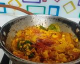 A picture of step 2 of Bell Pepper Paneer Bhurji.