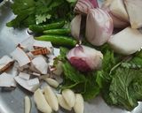 A picture of step 1 of Pudina Rice (Mint leaves Rice).