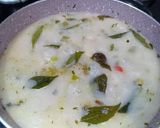 A picture of step 7 of Idiyappam and Veg Stew.