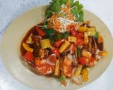 รูปขั้นตอนการทำที่ 8 ของ กุ้งลายทอดราซอสเปรี้ยวหวาน