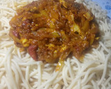 A picture of step 9 of Spagetti with cabbage sauce.