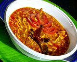 A picture of step 5 of Sev tamatar sabji.
