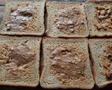 A picture of step 3 of Brown bread Potato stuff peanuts butter grilled sandwich.
