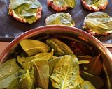 🌱🥔Spenóttal, krumplival töltött, búbos darált hús 🐖🧀 recept fázis 3 fotója