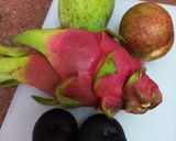 A picture of step 1 of Dragon fruit salsa.